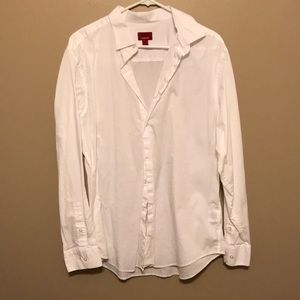 Alfani Slim Fit Stretch Button Down 16 1/2, 34-35